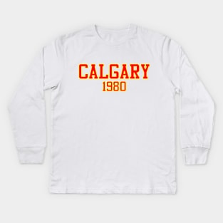 Calgary 1980 Kids Long Sleeve T-Shirt